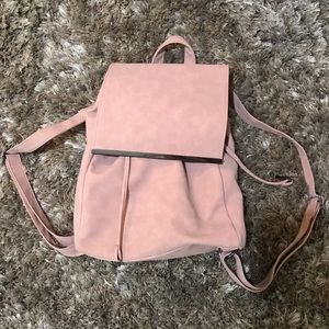 Pink backpack purse